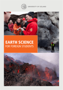 earth science - University of Iceland