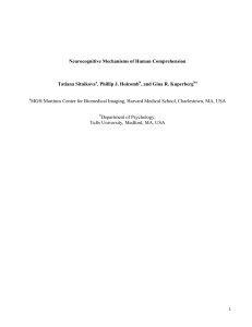 Sitnikova et al 2007 Neurocognitive Mechanisms