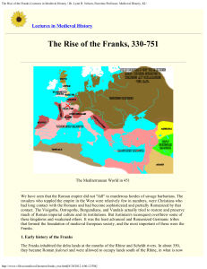 The Rise of the Franks| Lectures in Medieval History | Dr. Lynn H