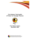 First Nations Tele-health - National Aboriginal Health Organization
