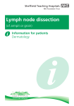 Lymph node dissection - Sheffield Teaching Hospital