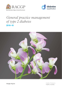 General practice management of type 2 diabetes