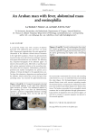 an aruban man with fever, abdominal mass and eosinophilia