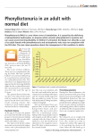 Phenylketonuria in an adult with normal diet