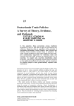 Since protectionist trade policies affect the distribution of income, a