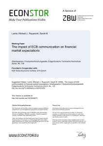 The impact of ECB communication on financial market
