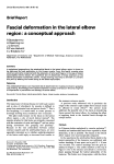 Fascial deformation in the lateral elbow region: a
