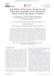 Suitability of European climate for the Asian tiger mosquito Aedes