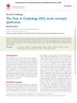 The Year in Cardiology 2012: acute coronary syndromes