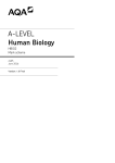 A-level Human Biology Mark scheme Unit 02 - Humans - their