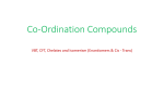 Coordination Compounds