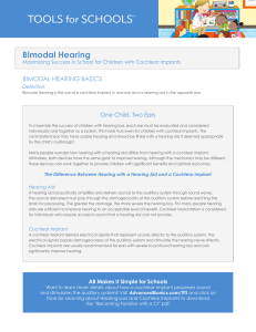 Bimodal Hearing Basics