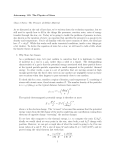 Astronomy 112: The Physics of Stars Class 5 Notes: The Pressure of
