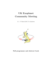 UK Exoplanet community meeting 2017