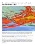 San Andreas fault is about to crack – here`s what will happen when it