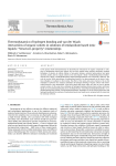 Thermochimica Acta Thermodynamics of hydrogen bonding and van