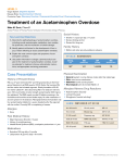 Treatment of an Acetaminophen Overdose