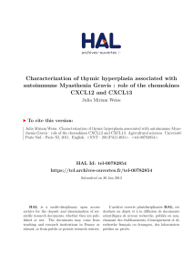 Characterization of thymic hyperplasia associated with autoimmune