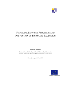 What is financial exclusion - European Commission
