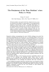 The Persistence of the `Peso Problem` when Policy is Noisy