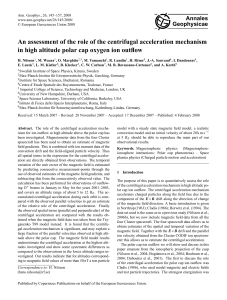 An assessment of the role of the centrifugal acceleration mechanism