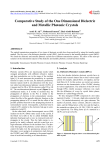 Comparative Study of the One Dimensional Dielectric and Metallic