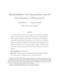 `Missing disinflation` and `missing inflation` since the Great Recession