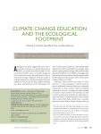 climate change education and the ecological footprint