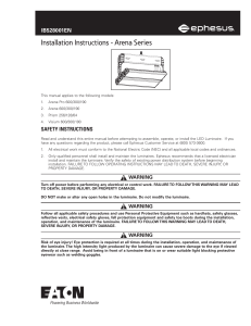 Arena Series Installation Manual IB528001EN