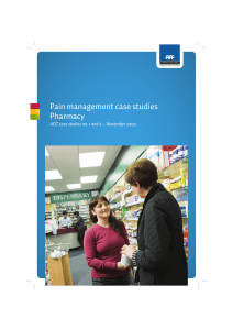 Pain management case studies Pharmacy