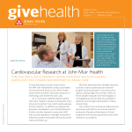 Give Health Newsletter Spring 2016