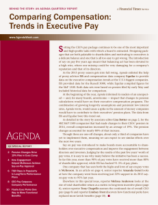Comparing Compensation: Trends in Executive Pay