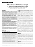 Patient adherence with amlodipine, lisinopril, or valsartan