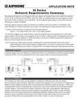 IX Series Network Requirements Summary