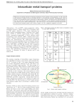 Intracellular metal transport proteins