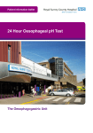 24 Hour Oesophageal pH Test - Royal Surrey – County Hospital