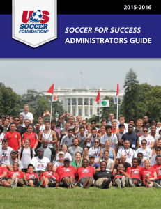 Soccer for SucceSS AdministrAtors Guide