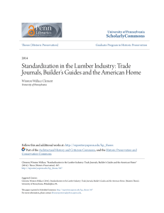 Standardization in the Lumber Industry: Trade