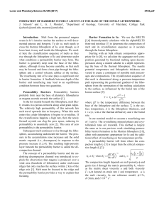 Formation of Barriers to Melt Ascent at the Base of the Ionian