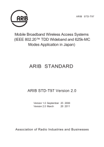Mobile Broadband Wireless Access Systems (IEEE 802.20. TDD