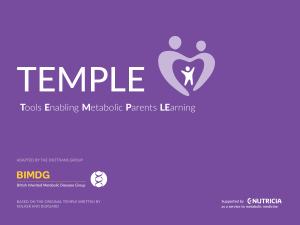 Tools Enabling Metabolic Parents LEarning