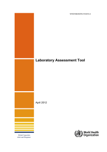 Laboratory Assessment Tool - Global Health Laboratories