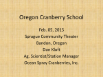 Monocot - Oregon Cranberry Growers Association