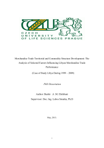 Merchandise Trade Territorial and Commodity Structure Development