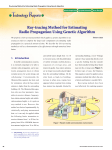 Ray-tracing Method for Estimating Radio Propagation Using Genetic