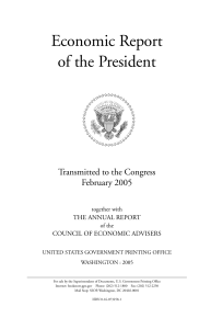 Chapter 8, Economic Report of the President, 2005