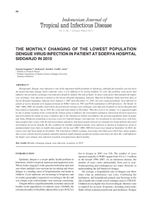 THE MONTHLY CHANGING OF THE LOWEST POPULATION