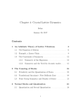 Chapter 4: Crystal Lattice Dynamics