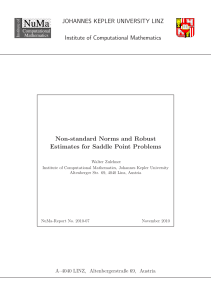 Non-standard Norms and Robust Estimates for Saddle Point Problems