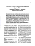 Ultrasound-Assisted Cannulation of the Internal Jugular